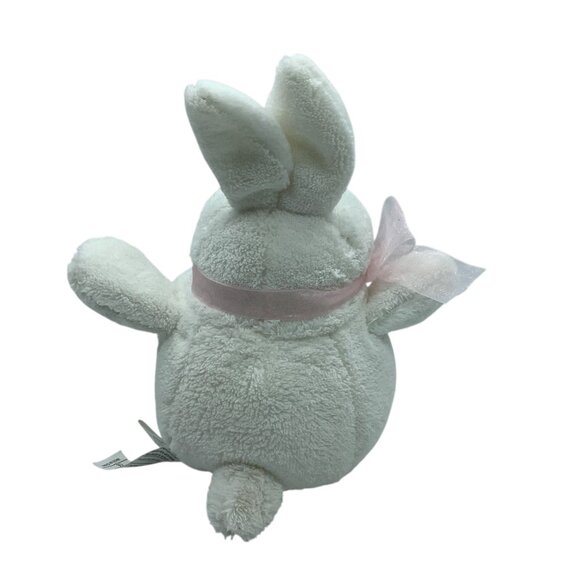 Fat Belly Bunny Rabbit Plush Stuffed Animal Pink Bow Easter 9" Soft Cuddly - Picture 5 of 7